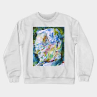 HERMANN HESSE - watercolor portrait .4 Crewneck Sweatshirt